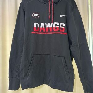 Nike Men's Black and Red DAWGS Sweater
